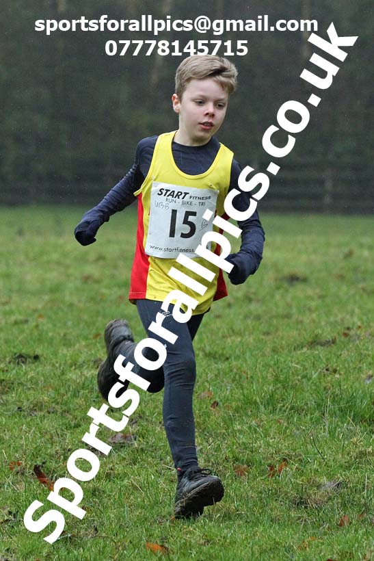 Boys under-13s, NECAA Junior Cross Country Relays, Thornley Farm, Peterlee, Saturday, December 12th. Photo: David T. Hewitson/Sports for All Pics